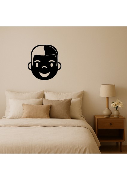 Erkek Yüzü Tasarımlı Dekoratif Tablo - 18712-1868