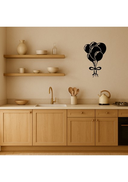 Renkli Balon Kutlaması Mdf Dekoratif Tablo - 13880-3219 fiyatları