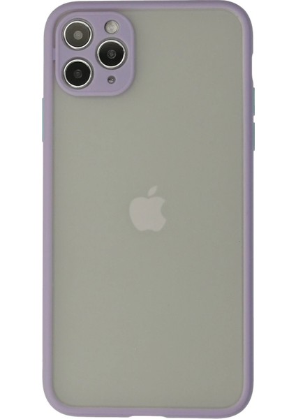 iPhone 12 Pro Kılıf Montreal Silikon Kapak - Mor - 14713-8001