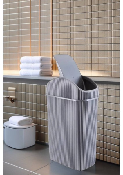 10 Lt Gri Çok Amaçlı Çöp Kovası, Mutfak, Banyo, Ofis Için Ideal fırsatları