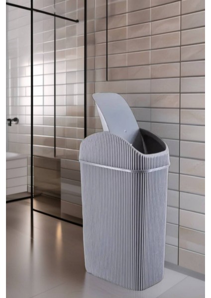 10 Lt Gri Çok Amaçlı Çöp Kovası, Mutfak, Banyo, Ofis Için Ideal indirimleri