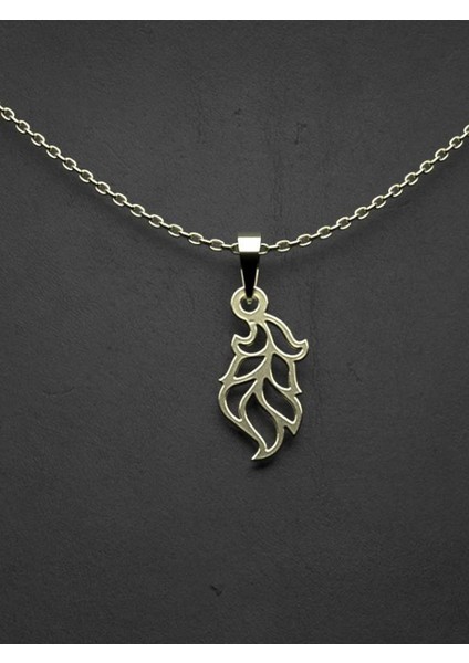 14 Ayar Altın Yaprak Kolye Ucu 1 Gr, KC10435 Kodlu