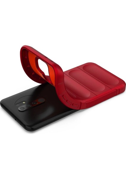 Xiaomi Redmi 9 Kılıf Optimum Silikon - Kırmızı - 17265-3848 fırsatları