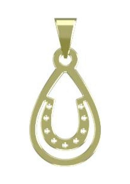 14 Ayar Altın Gözyaşı Damlası Kolye Ucu 1 Gr, KC10612 Kodlu