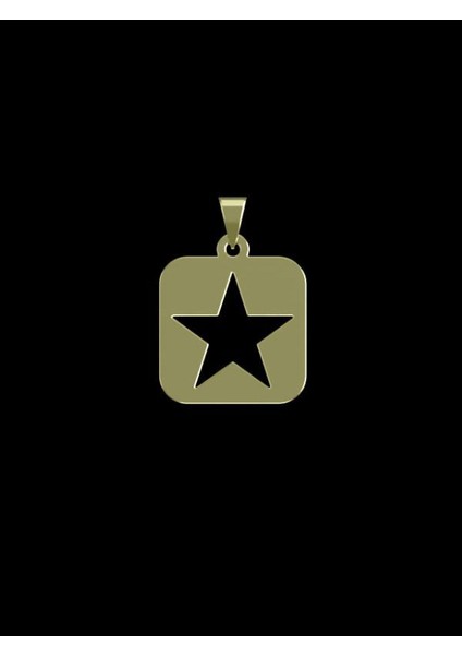 14 Ayar Altın Yıldız Kolye Ucu 1 Gr, KC15407 Kodlu
