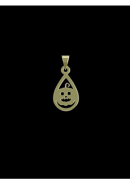 14 Ayar Altın Cadılar Bayramı_halloween Kolye Ucu 1 Gr, KC13957 Kodlu