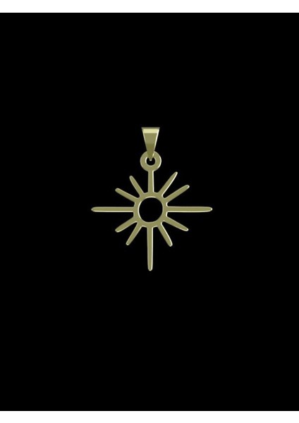 14 Ayar Altın Yıldız Kolye Ucu 1 Gr, KC15420 Kodlu