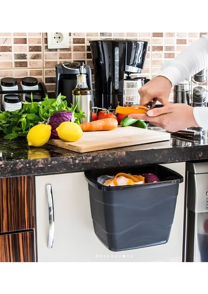 Siyah Asılabilir Çöp Kovası, Pratik ve Şık Tasarım fiyatları