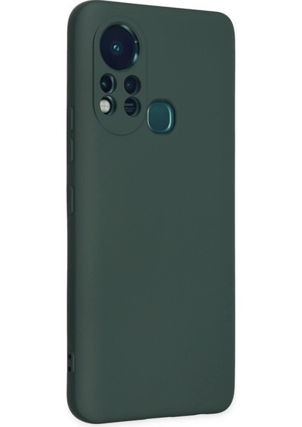 Infinix Hot 11S Kılıf Nano Içi Kadife Silikon - Koyu Yeşil - 15839-2721