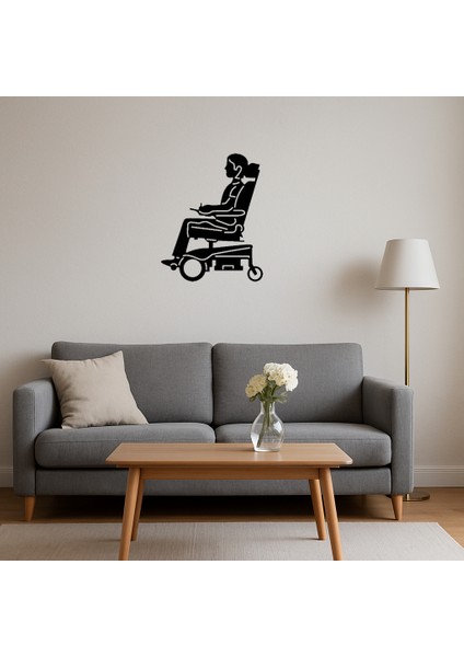 Motorlu Tekerlekli Sandalye Dekoratif Tablo - 12530-3645 fırsatları