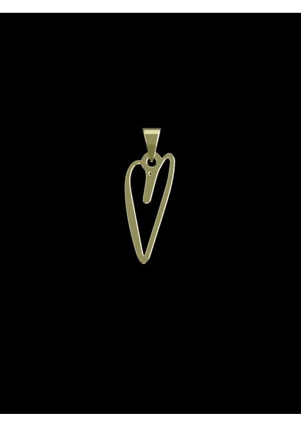 14 Ayar Altın Kalp Kolye Ucu 1 Gr, KC17474 Kodlu
