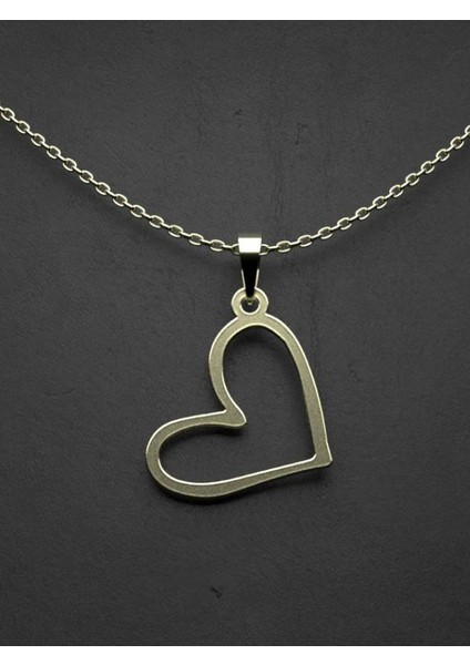 14 Ayar Altın Kalp Kolye Ucu 1 Gr, KC17501 Kodlu