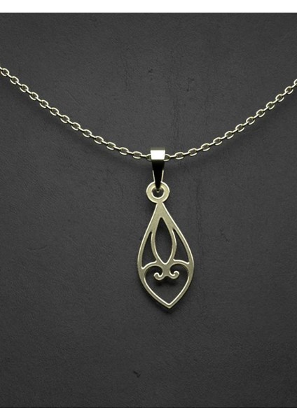 14 Ayar Altın Gözyaşı Damlası Kolye Ucu 1 Gr, KC12818 Kodlu