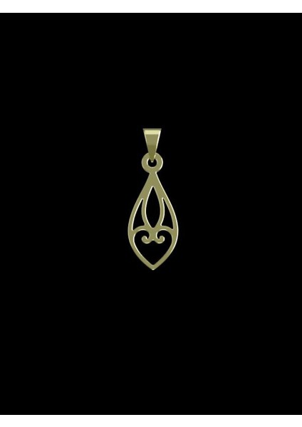 14 Ayar Altın Gözyaşı Damlası Kolye Ucu 1 Gr, KC12818 Kodlu