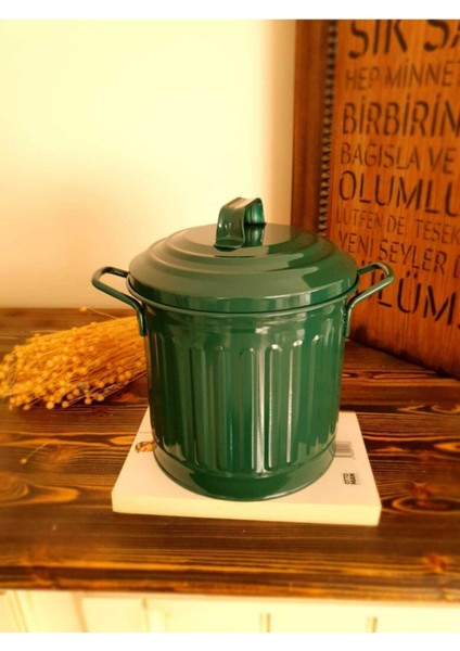 Yeşil Galvaniz Tezgah Üstü 4 Lt Çöp Kovası, Pratik ve Şık Tasarım fiyatları