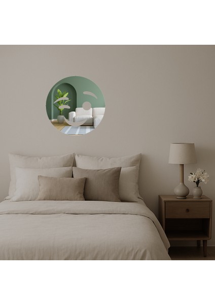 Göz Kırpan Yüz Dekoratif Aynalı Tablo - 17481-6556 fiyatları