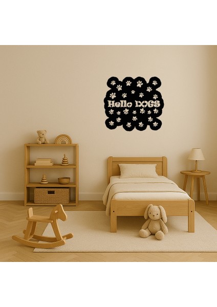 Hello Yazılı Sevimli Köpekler Tablosu - 17317-4635 modelleri