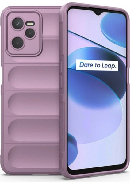 Realme C35 Kılıf Optimum Silikon - Mor - 16924-7399
