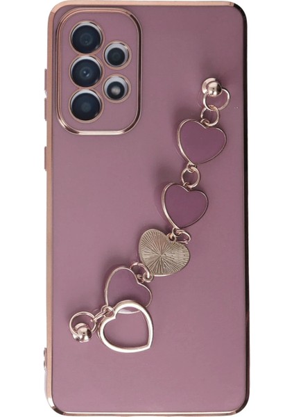 Samsung Galaxy A33 5g Kılıf Esila Silikon - Mor - 18939-7270