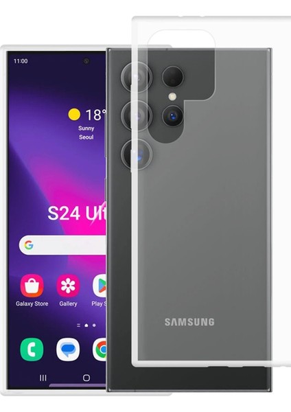 Samsung Galaxy S24 Ultra Kılıf Lüx Şeffaf Silikon - 14725-5535