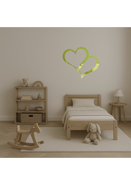 Şık Kalpler Iç Mekan Dekor Altın Aynalı Tablo - 11829-1914 fırsatları