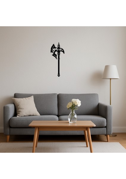Dekoratif Tarihi Savaş Baltası Mdf Tablo - 14050-6125 fırsatları