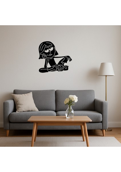 Tembel Kız Dekoratif Tablo - 13221-6019 fırsatları