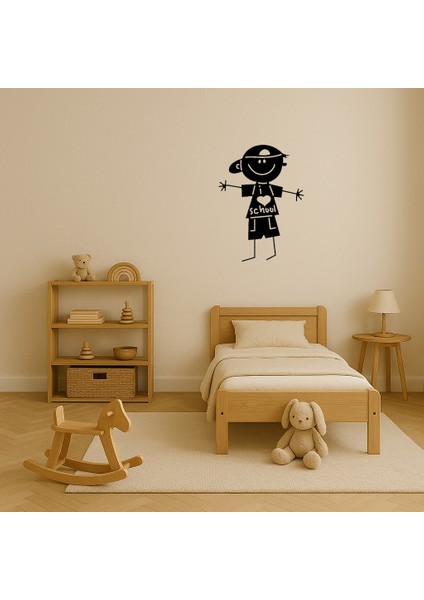 Okul Çocuğu Temalı Dekoratif Mdf Tablo - 19311-1591 modelleri