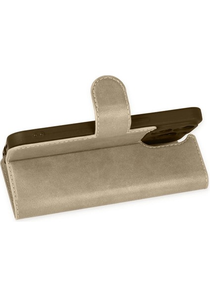 iPhone 14 Pro Max Kılıf Trend S Plus Kapaklı Kılıf - Gold - 13089-4345 fırsatları