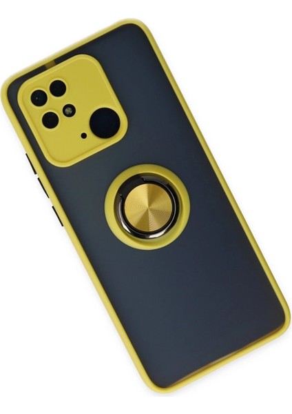Xiaomi Poco C40 Kılıf Montreal Yüzüklü Silikon Kapak - Sarı - 16604-2466 fiyatları
