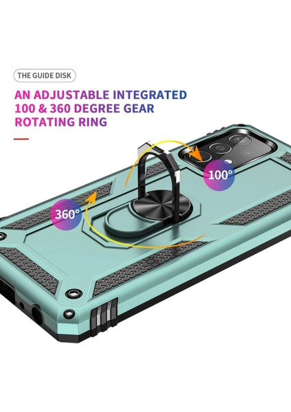 Samsung Galaxy A52 Kılıf Sofya Yüzüklü Silikon Kapak - Yeşil - 16555-4242 indirimleri