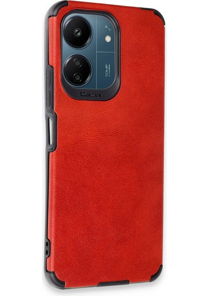 Xiaomi Redmi 13C Kılıf Loop Deri Silikon - Kırmızı - 17022-7686 fiyatları