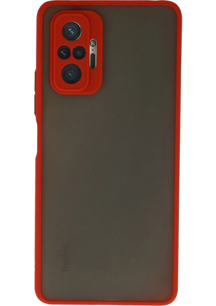Xiaomi Redmi Note 10 Pro Kılıf Montreal Silikon Kapak - Kırmızı - 11951-2047