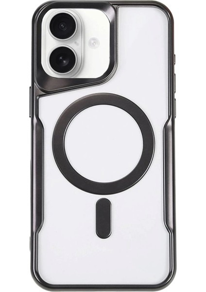 iPhone 16 Kılıf Boyi Magsafe Silikon Kapak - Siyah - 12816-9613