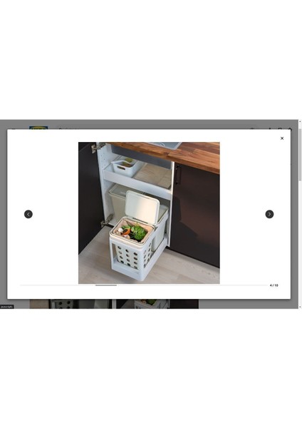 Açık Gri 10 Lt Çöp Kutusu, Şık ve Kullanışlı Tasarım