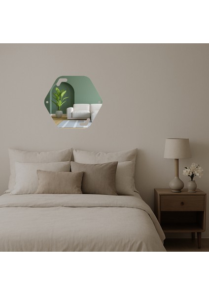 Vintage Çiçek Desenli Dekoratif Aynalı Tablo - 12284-3606 fiyatları