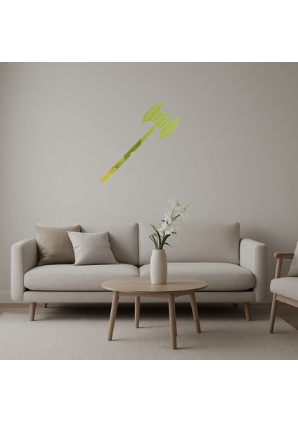 Savaş Baltası Tasarımlı Dekoratif Altın Aynalı Tablo - 18642-2109