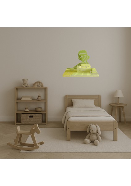 Ders Çalışan Çocuk Dekoratif Altın Aynalı Tablo - 19139-7733 fırsatları