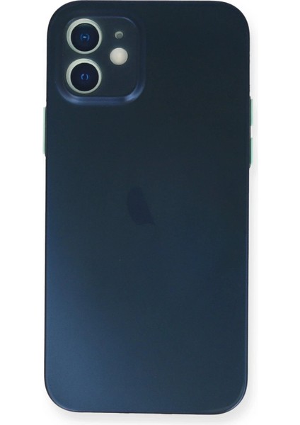 iPhone 12 Kılıf Pp Ultra Ince Kapak - Mavi - 19698-2928
