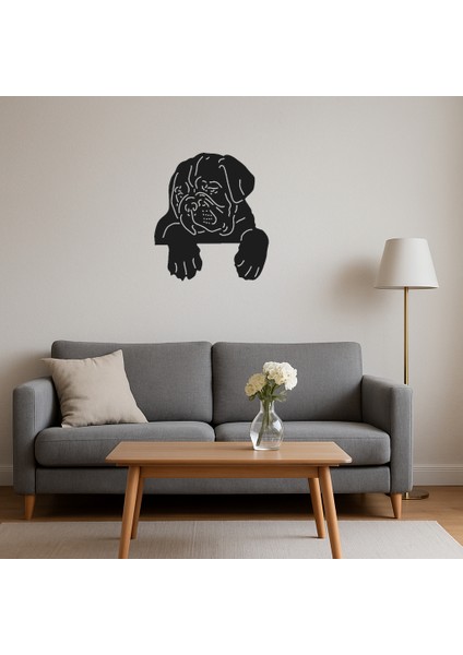 Köpek Yüzü Tasarımlı Mdf Dekoratif Tablo - 18498-7640 fırsatları