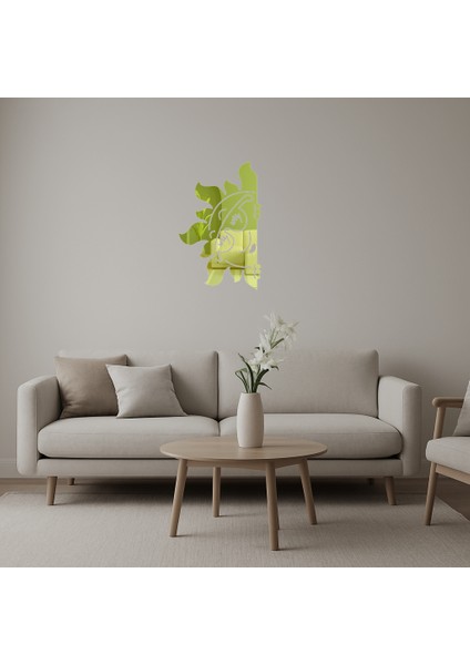 Mutlu Güneş Dekoratif Altın Aynalı Tablo - 13371-8667