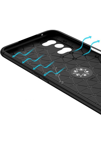 Realme 7 Pro Kılıf Scks Ravel Silikon Kapak-Siyah-Mavi fiyatları