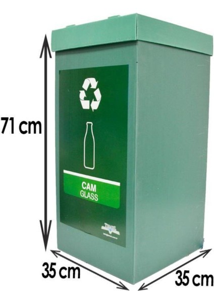 4'lü Geri Dönüşüm ve Organik Atık Kutusu Seti, Turuncu fiyatları