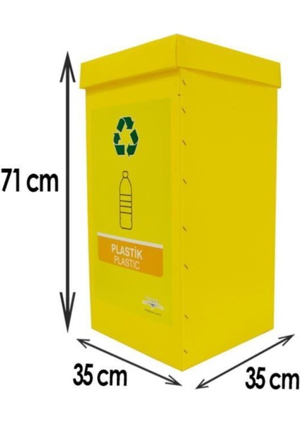 4'lü Geri Dönüşüm ve Organik Atık Kutusu Seti, Turuncu indirimleri