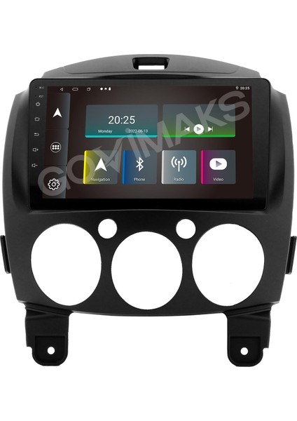 GOVİMAKS MAZDA 2 2008-2012 UYUMLU 8 GB RAM 128 GB HAFIZA ANDROID MULTIMEDIA TEYP