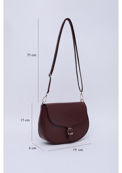 Bordo SHK17 Suni Deri, Tek Bölmeli, Çıtçıt Kapama, Ayarlanabilir Askılı,el, Kol ve Omuz Çantası fiyatları