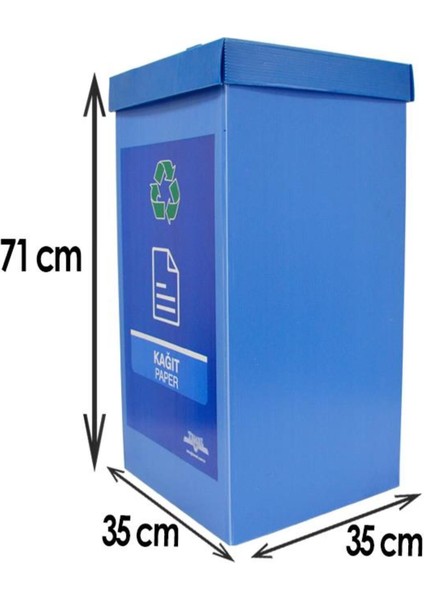 2’li Renkli Geri Dönüşüm Kutusu Seti, Sıfır Atık Dostu ve Şık Tasarım fiyatları