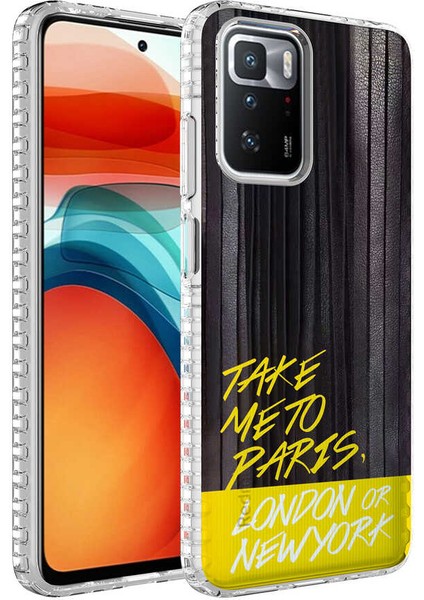 Xiaomi Redmi 10 Kılıf Airbag Kenarlı Renkli Desenli Silikon Scks Elegans Kapak-No3