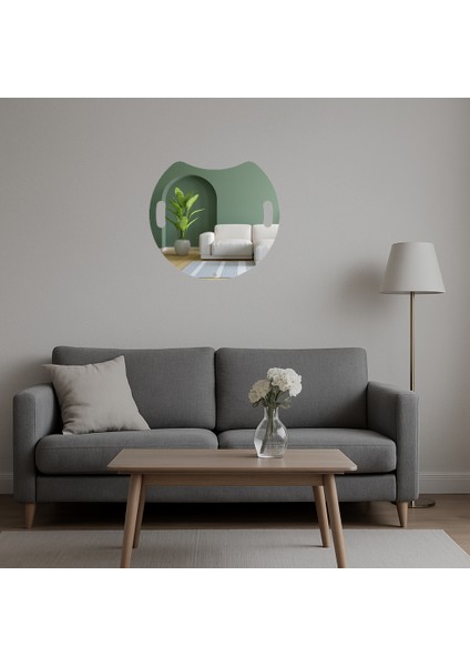 Romantik Çiçek Desenli Dekoratif Aynalı Tablo - 14741-4818 indirimleri