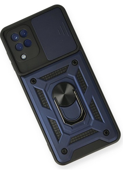 Samsung Galaxy A12 Kılıf Pars Lens Yüzüklü Silikon - Lacivert - 13408-6009 modelleri